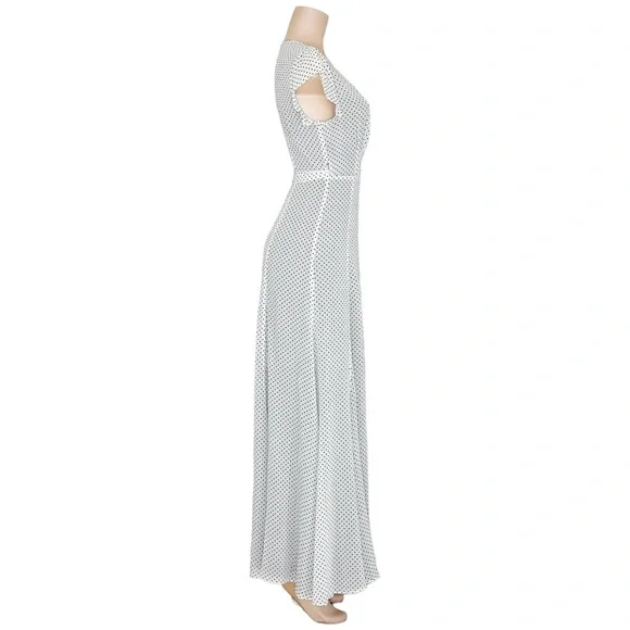 TULAROSA Sid Wrap Maxi Dress, Eggshell, SM - Picture 6 of 7